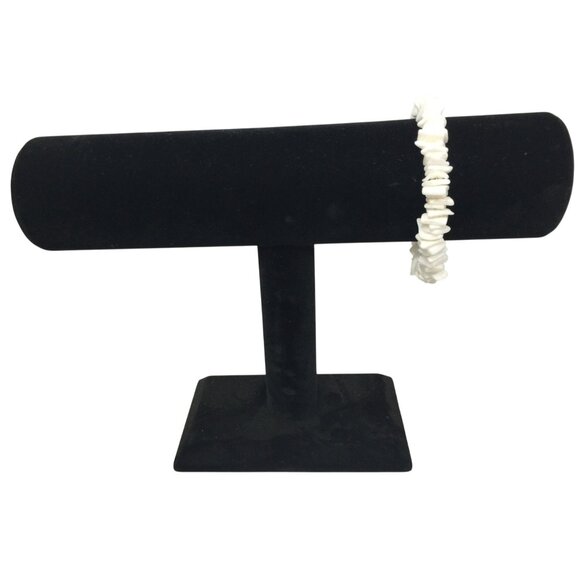 White Chunky Puka Shell Bohemian Style Bracelet - Picture 1 of 7